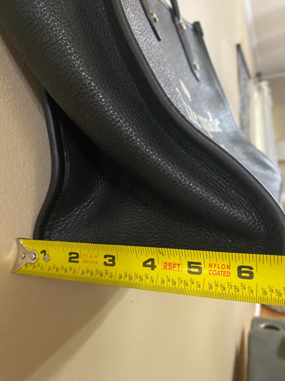 Kate Spade black leather logo tote bag - Picture 6 of 9